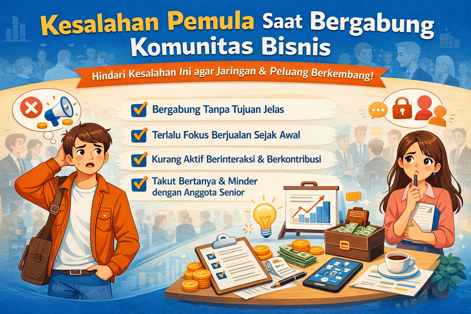 Jangan Salah Langkah! Ini Kesalahan Umum Pemula di Komunitas Bisnis